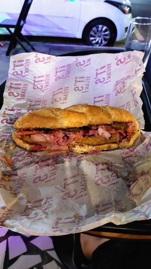 Schnitzel sandwich (without arugula) at It's Vegan in Sao Paulo