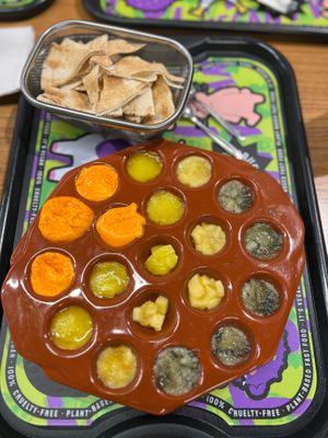 Cheese Dip Plate - I wasn't a fan at It's Vegan in Sao Paulo