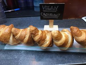 Vegan croissants at Higher Ground Cafe in Calgary