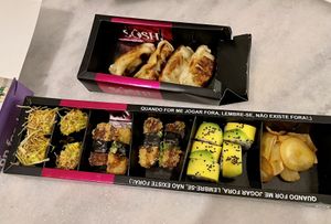 Beautiful presentation at Sôshi Vegan in Rio De Janeiro