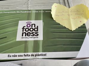 Utensil box at Sôshi Vegan in Rio De Janeiro