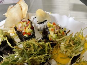 Asparagus cevice  at Sôshi Vegan in Rio De Janeiro