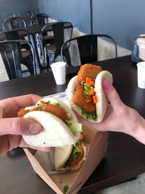 Orange chicken bao at V Revolution in Englewood