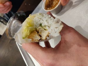 Tofu crystal wrap at V Revolution in Englewood