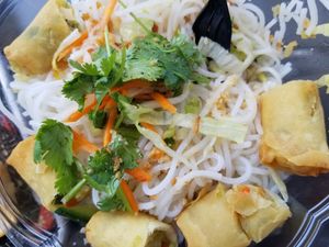 Spring Roll Noodle Bowl at V Revolution in Englewood
