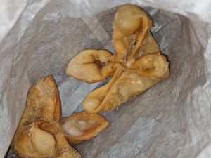 Vegan crab cheese puffs (10/10) at V Revolution in Englewood