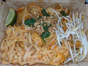 Pad Thai noodles with tofu at V Revolution in Englewood