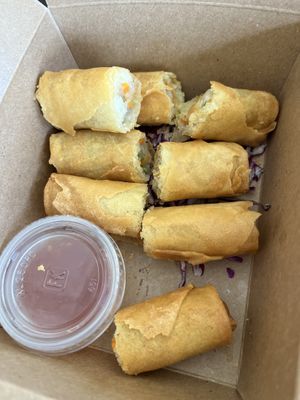 Vegan spring rolls  at V Revolution in Englewood