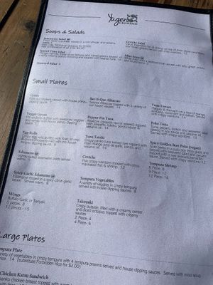 Vegan poke! The garlic spicy edamame is so good too!!! at Yūgen Cuisine in South Lake Tahoe