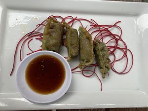 Vegetable gyoza at Yūgen Cuisine in South Lake Tahoe