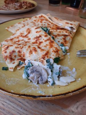 Crep vegetariana at La Crepería Les Îles in Tenerife