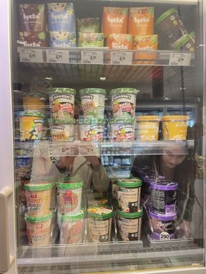 Vegan ice cream   at REWE Scholand in Muelheim