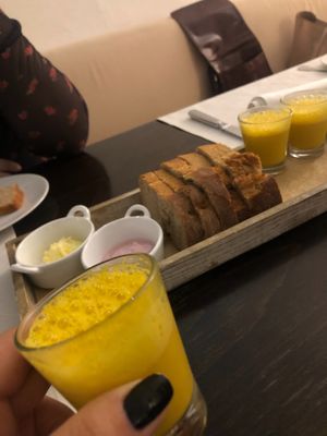 curry cappuccino  at Fuggerei in Schwaebisch Gmuend