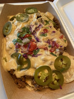 The nachos 🤩 at Bougie Vegan in Belton