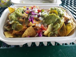 Beyond Queso Nachos at Bougie Vegan in Belton