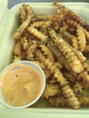 Truffle Fries at Bougie Vegan in Belton