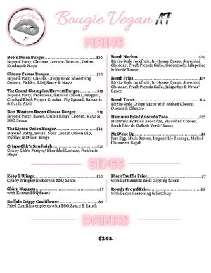 Weekly specials too! at Bougie Vegan in Belton