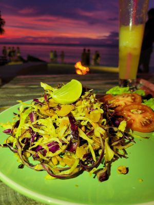 Tea leaf salad at SeaTara in Koh Phangan