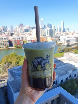 Matcha Strawberry Boba at Boba Guys in San Francisco