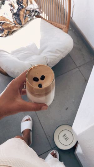 Iced coffee at Heal Cafe in Eastern Cape