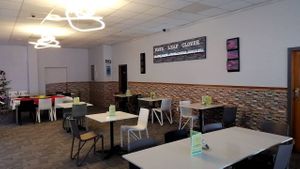 New wall deco at the dinning hall at Four Leaf Clover in Timaru