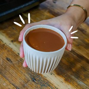 Hot chocolate. Thick! at The Well Bean Co in East London