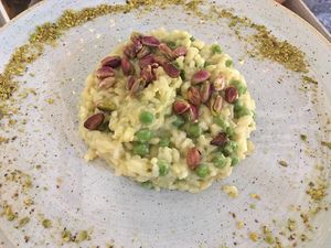Avocado Risotto - Yum!  at Ousia Soulful Kitchen in Limassol