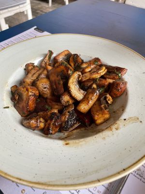  Mushroom & beetroot salad  at Ousia Soulful Kitchen in Limassol