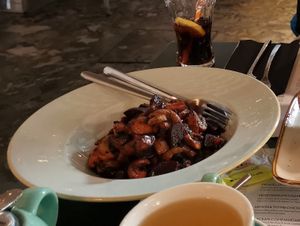 Warm Mushroom & Beetroot Salad at Ousia Soulful Kitchen in Limassol