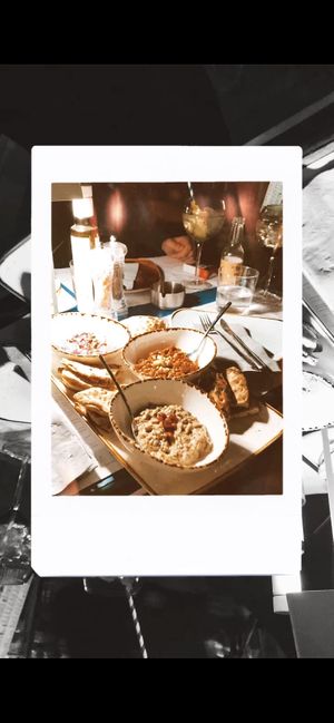 dips and bread  at Ousia Soulful Kitchen in Limassol