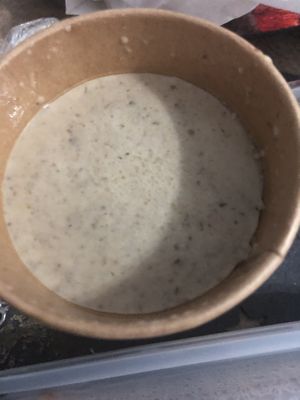 Mushroom soup  at Ousia Soulful Kitchen in Limassol