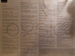 Menu at Ousia Soulful Kitchen in Limassol