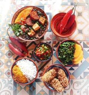 vegan feijoada at 0031 Boutique Hotel and Restsurant in Cumbuco