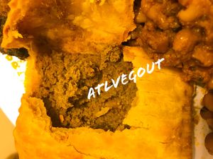 Veggie patty at Flavors of Africa in Lilburn