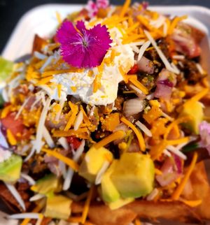 Nacho de refrito at Cactú in Arecibo