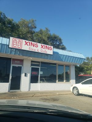 Outside at Rice & Roll by Xing Xing in Wichita