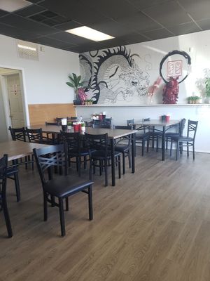 Inside at Rice & Roll by Xing Xing in Wichita