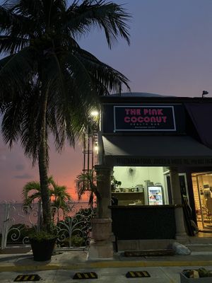 Right on the strip come say hi! at The Pink Coconut in Cancun