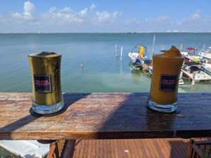 Great morning smoothies at The Pink Coconut in Cancun