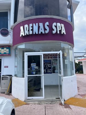 This is the door to enter to get to the pink coconut. Maybe because I was tired, I had a hard time finding it  at The Pink Coconut in Cancun