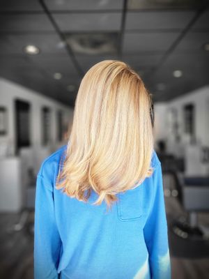 Golden highlights at VeganColorist in Tampa