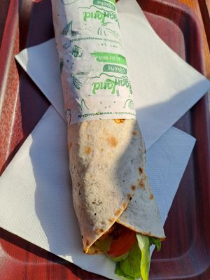 Lahmacun at Veganland in Berlin