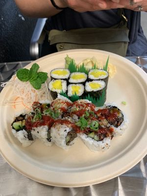 Rolls at Daikon Vegan Sushi in Las Vegas