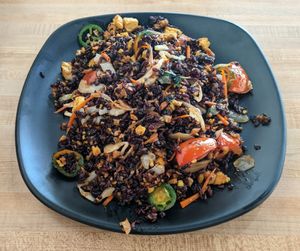 Basil Fried Rice (black rice option) at Daikon Vegan Sushi in Las Vegas