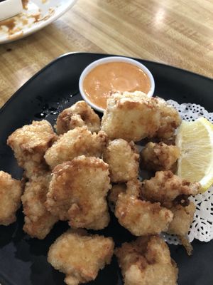 Karaage … fried to perfection 😀  at Daikon Vegan Sushi in Las Vegas