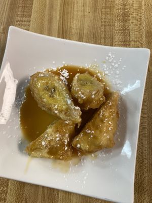 Banana treats!  #Veganuary at Daikon Vegan Sushi in Las Vegas