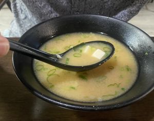 Miso soup   at Daikon Vegan Sushi in Las Vegas