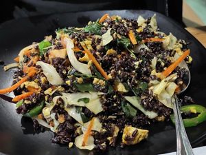 Fried black ricee  at Daikon Vegan Sushi in Las Vegas