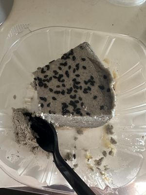 Black sesame chz cake!  at Daikon Vegan Sushi in Las Vegas