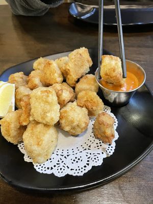 Karaage - crispy tofu with spicy mayo   at Daikon Vegan Sushi in Las Vegas